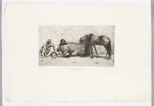 Arabes à l’abreuvoir, aus: "L’Illustration nouvelle", Paris 1874