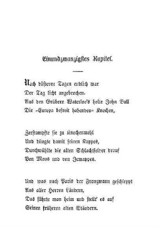 Einundzwanzigstes Kapitel