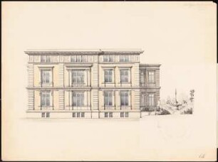 Villa Rütgers, Berlin-Tiergarten Vorprojekt: Ansicht