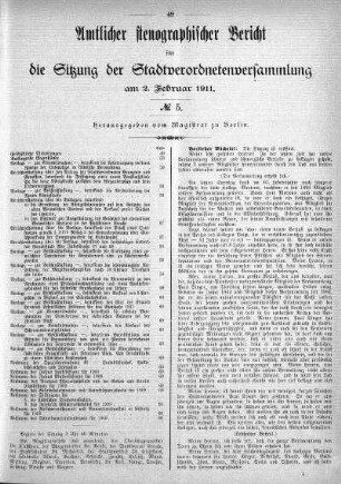 No. 5, 2. Februar 1911
