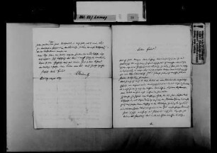 Schreiben von Karl Wielandt, Karlsruhe, an August Lamey: Einschätzungen zu wissenschaftlichen Arbeiten Lameys.