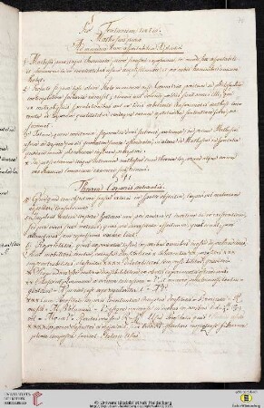 Thesen- und Formelsammlung: Pro Tentamine tertio. Matheseos puræ Ad mundum hunc aspectabilem Adplicatio