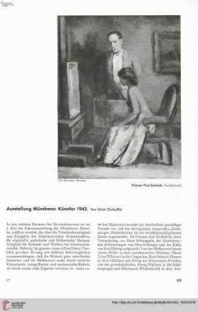 58: Ausstellung Münchener Künstler 1943
