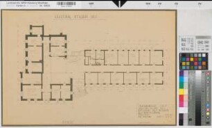 Soest, Amtsgericht und Gefängnis, Erweiterungsbau, Erdgeschoss, Grundriss, Baubestandszeichnung