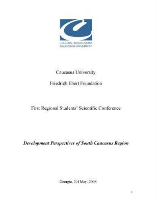 Development perspectives of South Caucasus region