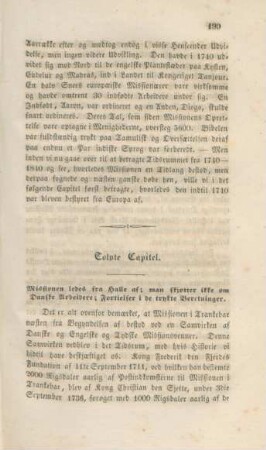 Tolvte Capitel. Missionen ledes fra halle af ...