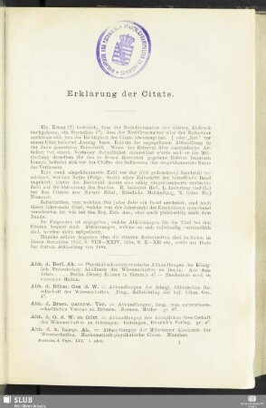 Erklärung der Citate