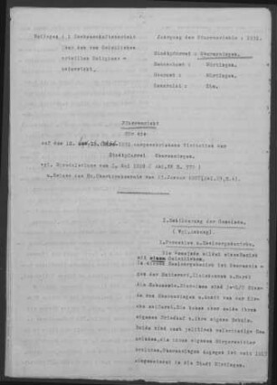 Oberensingen-Hardt mit Zizishausen: Pfarrbericht 1931