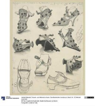 Frauen- und Männerschuhe. Servitenkloster. Innsbruck