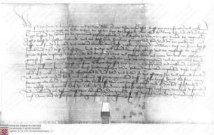 Rüsselsheim: Freiheitsbrief des Grafen Philipp v. Katzenelnbogen über den Hof zu Rüsselsheim