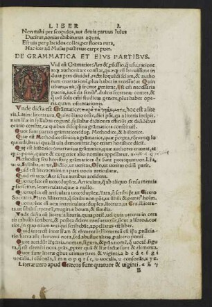 De Grammatica Et Eius Partibus.