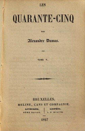 Les quarante-cinq, 5