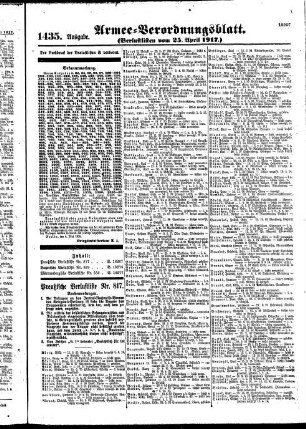 1435.Ausgabe. Mittwoch, 25. April 1917