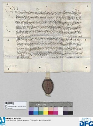 Georius, Abt des Benediktinerklosters St. Egidien in Nürnberg, stellt ein Vidimus aus von dem Landgerichtsbrief d.d. 17. September 1439.