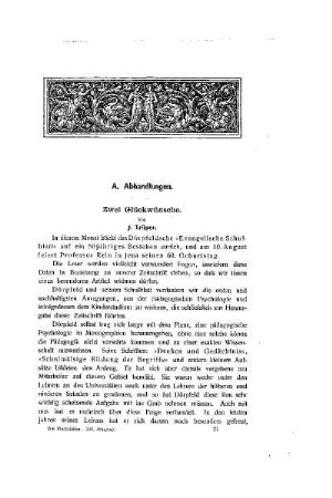Zwei Glückwünsche