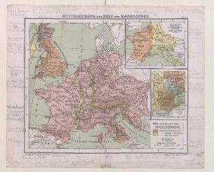 Mitteleuropa zur Zeit der Karolinger.