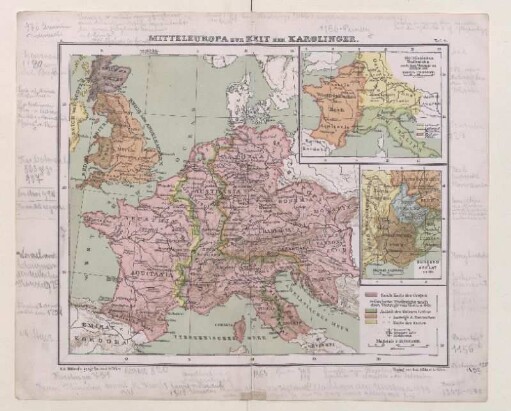 Mitteleuropa zur Zeit der Karolinger.
