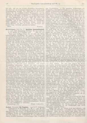 171 [Rezension] Brockelmann, Carl, Semitische Sprachwissenschaft. 2., verb. Aufl