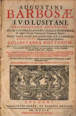 Collectanea doctorum, qui in suis operibus concilii tridentini loca referentes illorum materiam incidenter tractaverunt