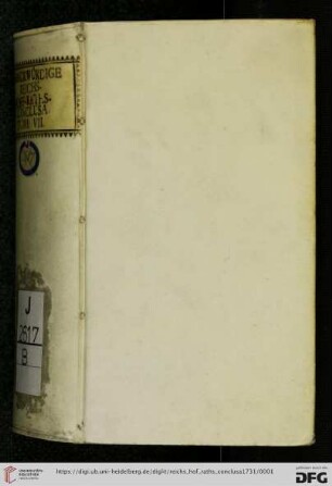 7: Merckwürdige Reichs-Hof-Raths-Conclusa: denen fürnemlich, so den bey diesem höchsten Reichs-Gericht tam in agendo quam in judicando üblichen modum & stylum erlernen wollen, zu Nutzen mitgetheilet
