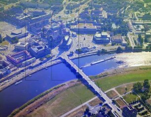 Altstadt von Dresden : Blickrichtung Südwesten