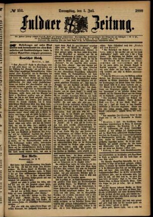 Ausgabe vom Donnerstag, den 05. Juli 1888.