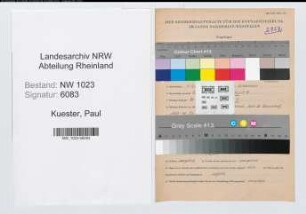 Entnazifizierung Paul Kuester , geb. 06.04.1906 (Strassenmeister)