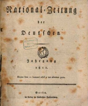 National-Zeitung der Deutschen. 1811