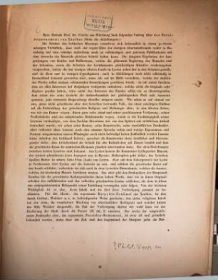 Ueber das Nereidenmonument von Xanthos : (Verhandlungen d. 19. Versammlg deutsch. Philologen ... in Braunschweig vom 26 - 29. September 1860. S. 61 ...)