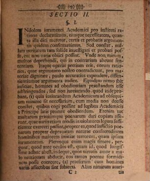 Dissertatio Moralis Posterior De Ivramento Academico