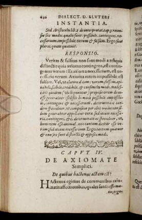 Caput IV. De Axiomate Simplici.