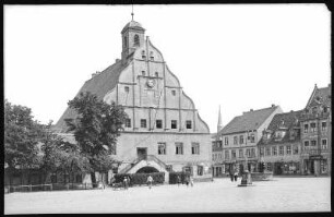 Grimma. Markt mit Rathaus