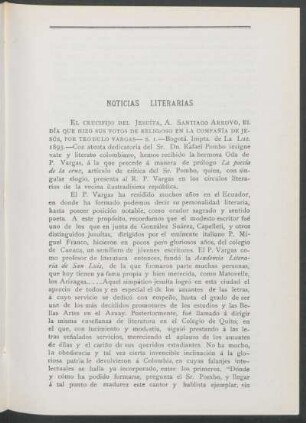Noticias literarias