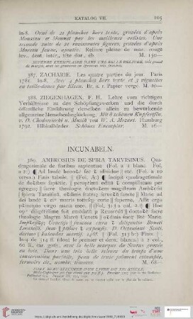 Incunabeln (Nr. 389 - 438)