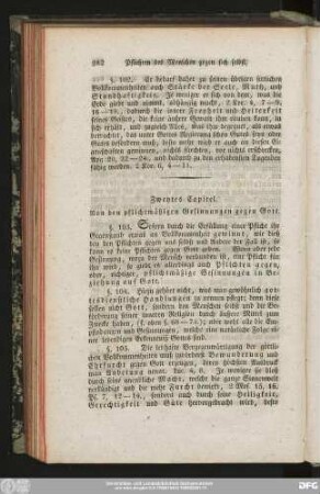 Zweytes Capitel. Von den pflichtmäßigen Gesinnungen gegen Gott.
