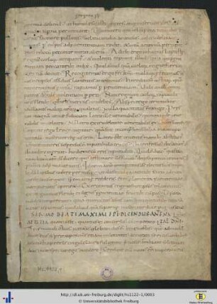 (2rv) Maximus Taurinensis: Sermo 60 (Anfang).
