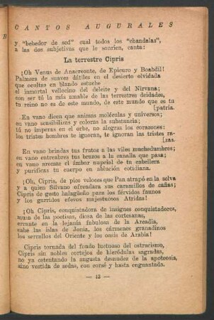 La terrestre Cipris