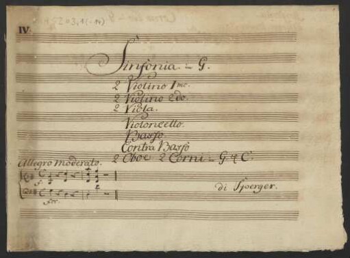 Sinfonien; orch; G-Dur; M A 4