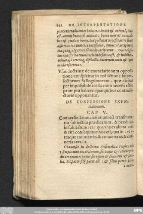 De Conversione Enunciationum. Cap. V.