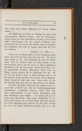 Moschingbe, den 11. März 1912