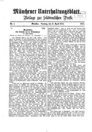 Süddeutsche Presse. 1875, [13] = Münchener Unterhaltungsblatt