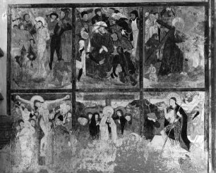 Passion Christi : Passion Christi. Fresko (um 1470). Murau, Friedhofskirche Sankt Anna