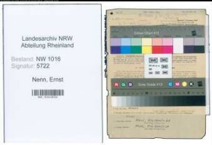 Entnazifizierung Ernst Nenn , geb. 16.03.1901 (Schlosser)
