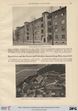 23: Rückblick auf die Deutsche Verkehrs-Ausstellung München 1925