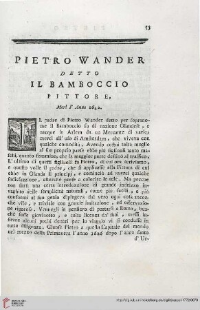 Pietro Wander detto Il Bamboccio