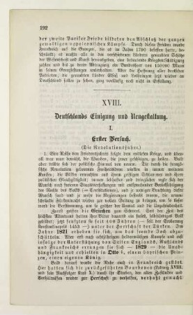 XVIII. Deutschlands Einigung und Neugestaltung