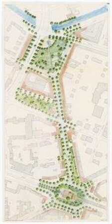 Wettbewerb Lützowplatz, 2. Stufe, Südliches Tiergartenviertel, IBA (nicht realisiert) – Lageplan. Berlin-Tiergarten, Lützowplatz
