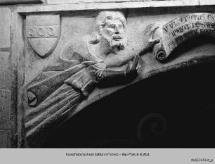Reliefs mit Propheten und Strozziwappen - Reliefs: Propheten mit Spruchbändern und Strozziwappen