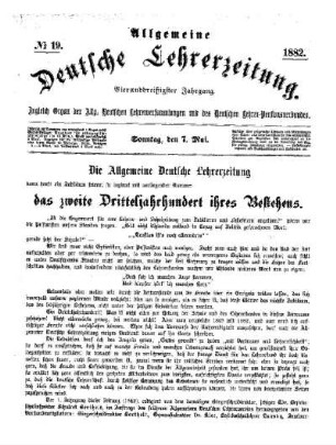 Die Allgemeine Deutsche Lehrerzeitung