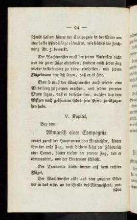 94 V. Der Abmarsch einer Compagnie